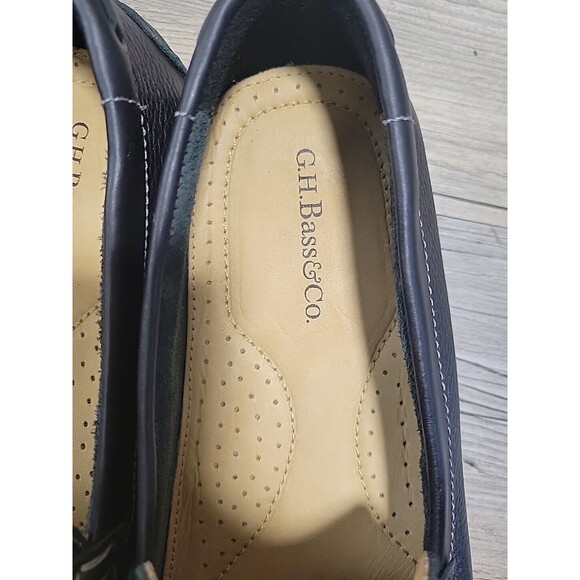 GH Bass Monte Mens Penny Loafer Black 8.5 Drivers Leather EXCELLENT - Picture 14 of 16